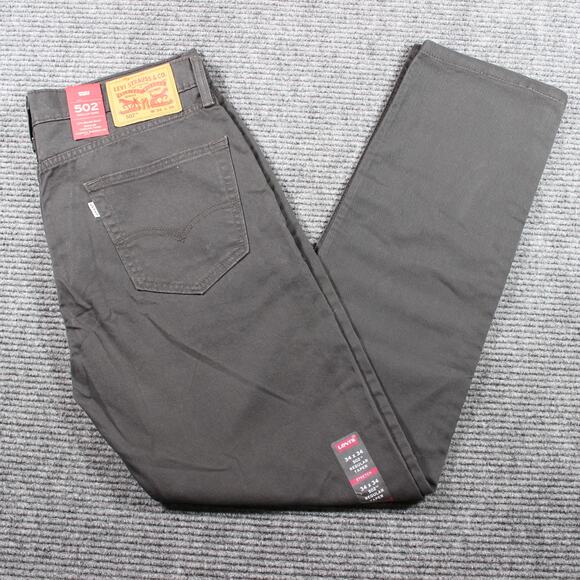 Levi’s 502 Jeans Mens 34x34 Gray Regular Taper Stretch NWT - Picture 10 of 10